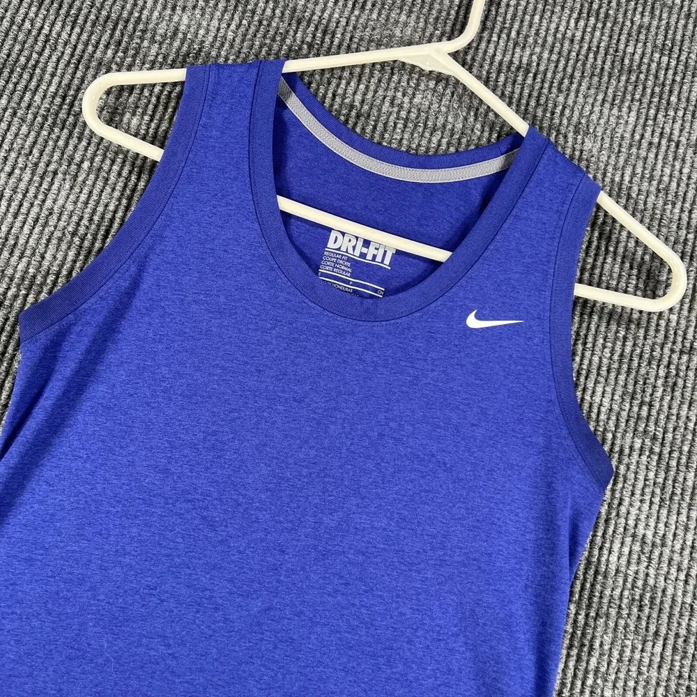 Nike Tank Top Womens Small Blue Sleeveless Regular Fit Workout Active Gym Run